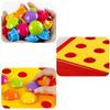 Novo cogumelo prego diy dos desenhos animados brinquedos artesanais montessori brinquedos educativos das crianças jogo de quebra-cabeça 3d inteligente presentes de tabuleiro