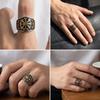 Stainless Steel Larger Viking Rings for Men Punk Vintage Finger Anillos Gifts Biker Party Jewelry  Women’s Ring
