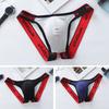 Men Thong Mid-rise U-Convex Breathable Moisture-Wicking Elastic Waist Briefs Moisture-wicking Underwear Daily Wear
