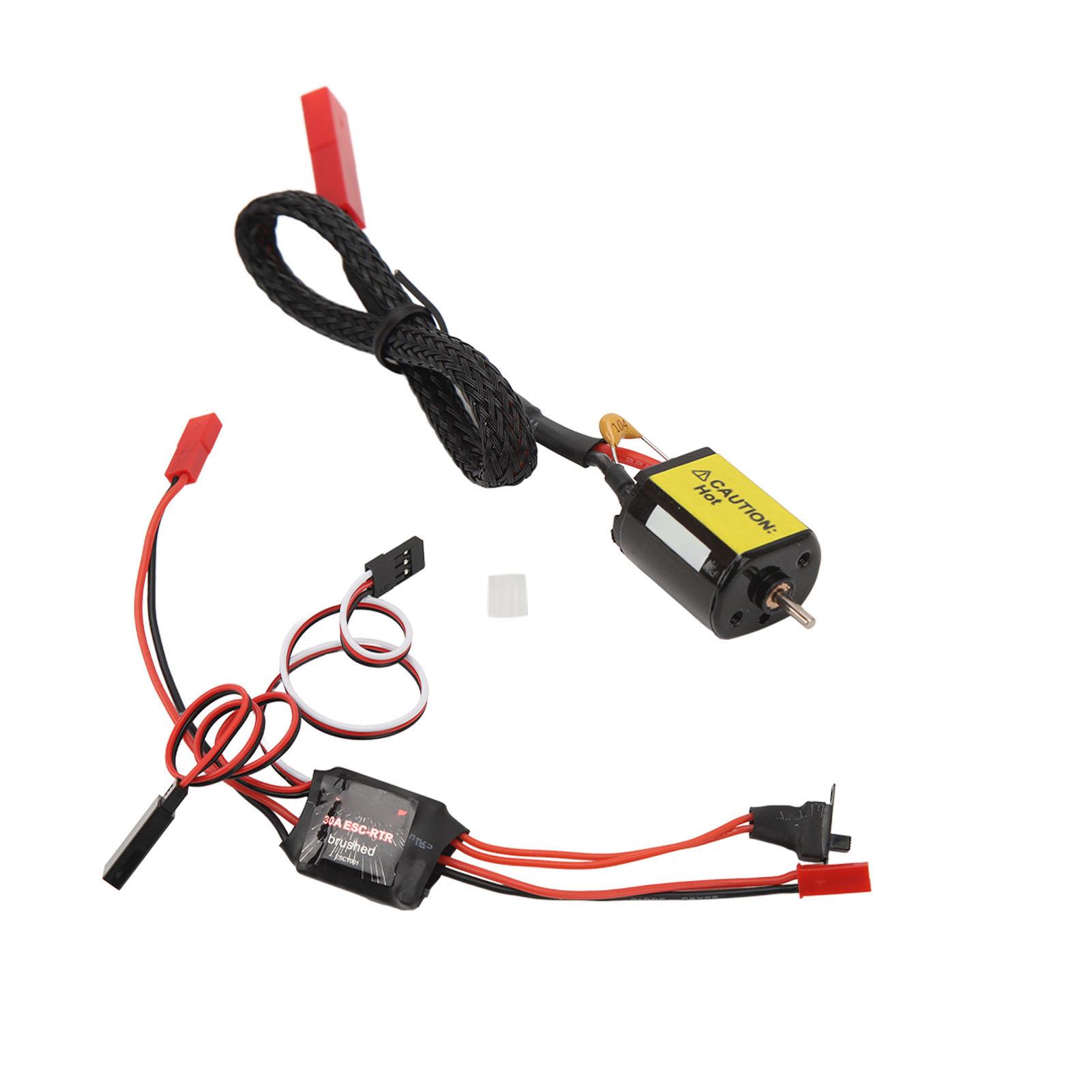 

Rc Brushed Motor Esc Combo Low Noise High Torque 030 88T Brushed Motor and 30A Brushed Esc for RC