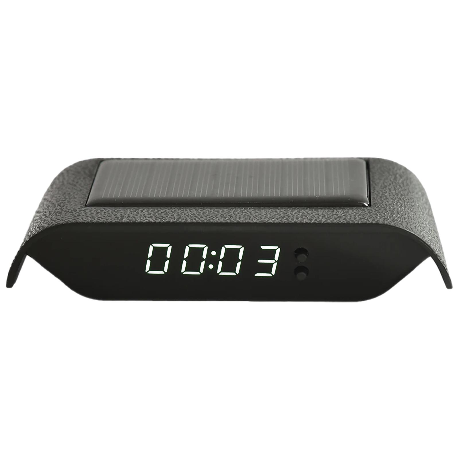 

Часы на приборной панели автомобиля, температура, дата, серебристый цвет, автомобильные часы, точные часы, автомобильные часы для водителей белый