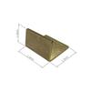 Japanese-made antique-style brass card stand, mini, set of 10.