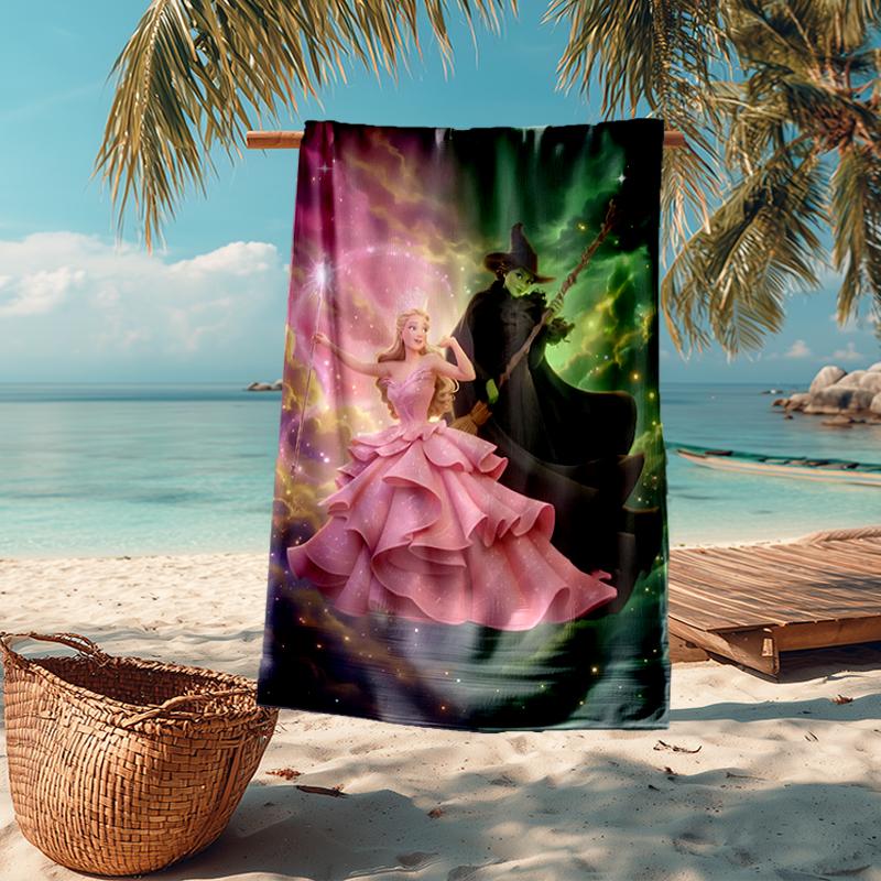 Ultra-Soft Beach Towel with Wicked Theme,Ideal for Pool - Camping, Diving - Perfect Travel Essential, Vibrant Beach Towel.