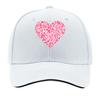 Pink Heart Collage RoUnisextic Love Valentine Graphic Sandwich Baseball Cap Unisex Women Sun Cap Outdoor Workouts Hat