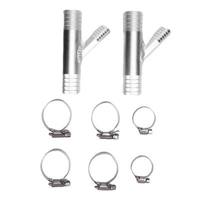 T-kus topení kabiny 1 palec na 5/8 palce hadicová spona hliníkový Y-konektor topení náhrada pro Polaris UTV RZR SXS