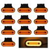 10pcs LED Side Markers, Truck Trailer Fixed Stay Marker Lamp with 24V Stay,