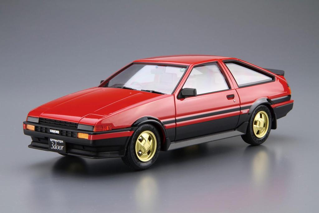 Aoshima Bunka Kyozai The Model Car 86 Toyota AE86 Sprinter Trueno Plastic Model Kit Co., Ltd. (AOSHIMA) No. 1/24 GT-APEX '84