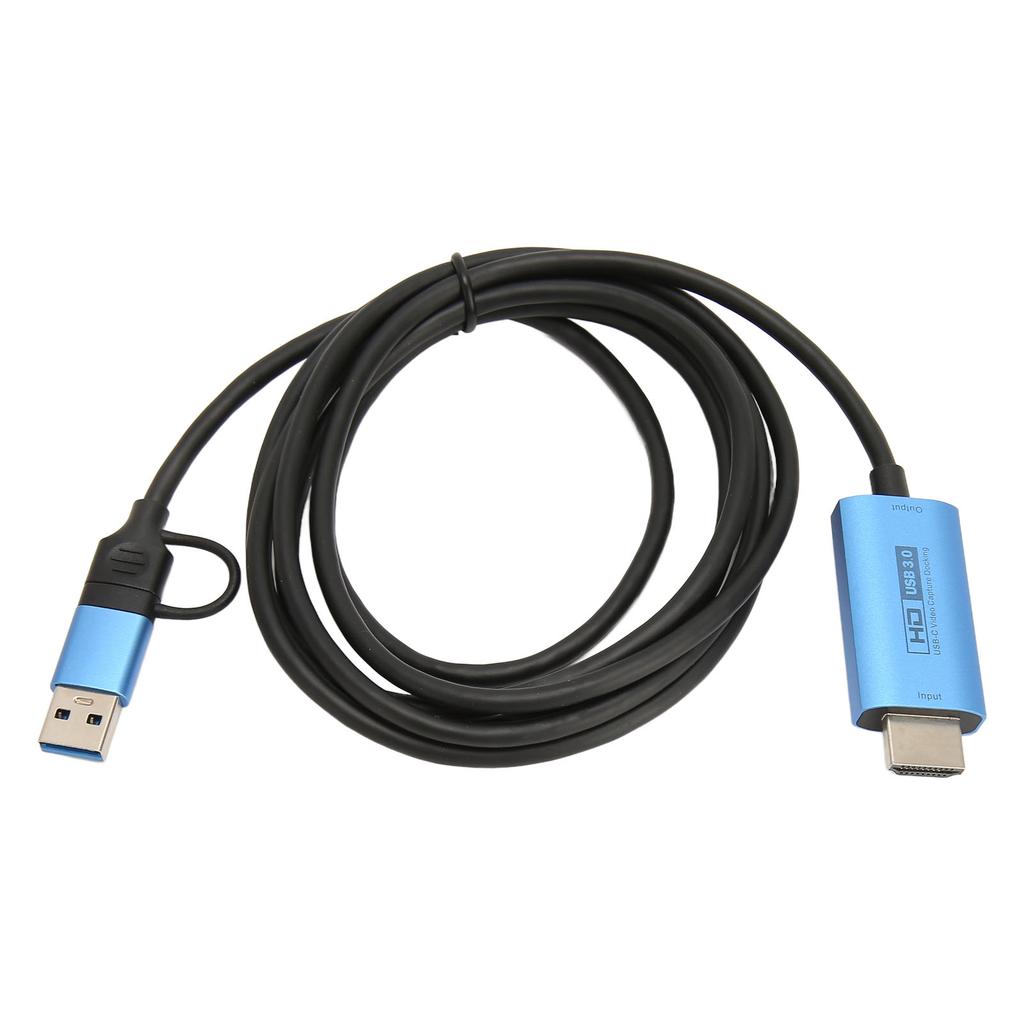Placa de Captura de Vídeo Z36C Interface Multimídia HD para Tipo C USB3.0 1080P 60FPS Placa de Captura de Jogo para
