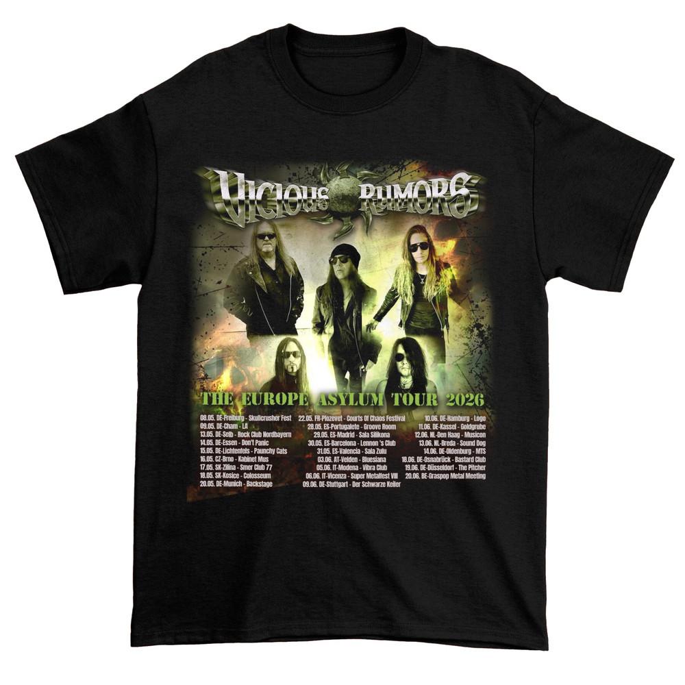 

Hot New Vicious Rumors Tour 2026 Shirt For Men and Women S5XL Shirt NZ1573 Unisex T-Shirt XXXXL