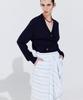 WNDERKAMMER Floral Embroidery Banding Skirt_Light Blue