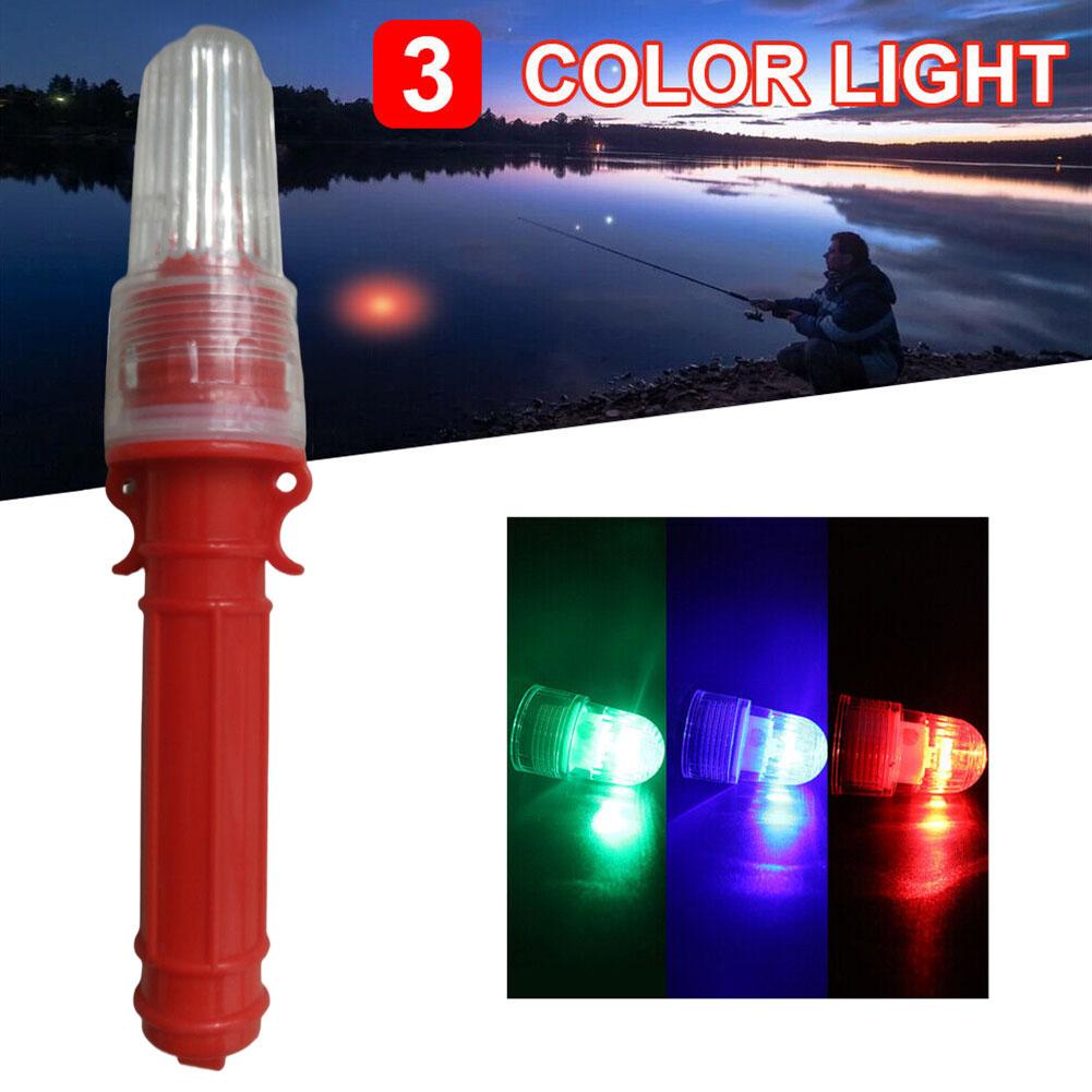Multi-Color Solar Fishing Lights Marine Waterproof Blinker COD Flashing Lamp W6A6