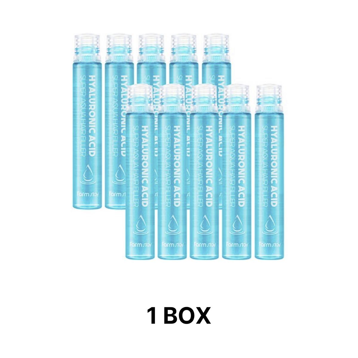 

[Farmstay] Hyaluronic Acid Super Aqua Hair Filler 1Box (13ml X 10PCS) 1Box (13ml X 10PCS)