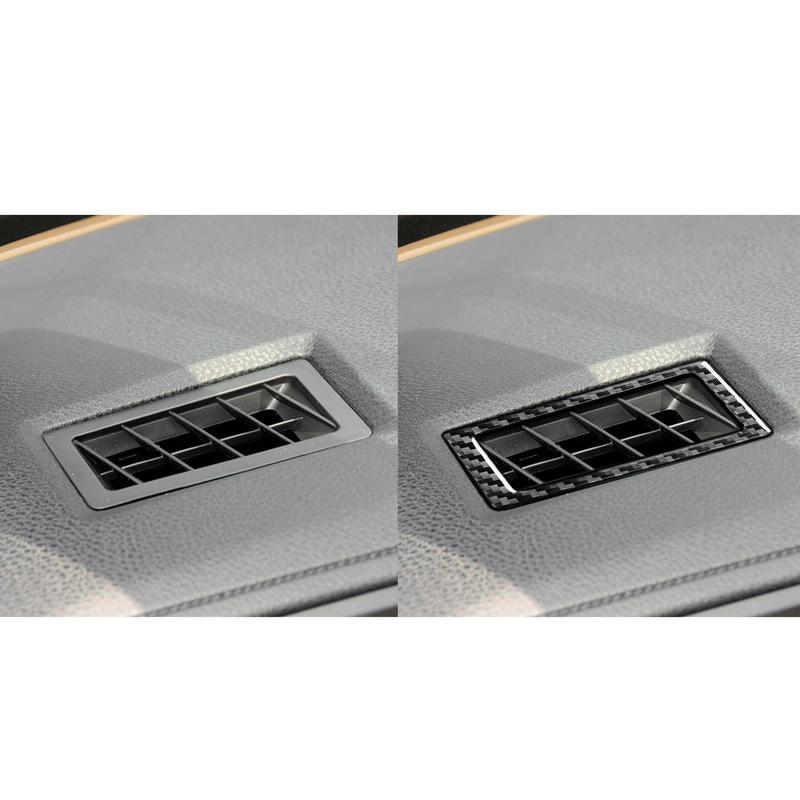 Real Carbon Fiber Car Accessories Dashboard Vent Trim Cover Soft Sticker For Toyota Corolla 11th Gen 2014 2015 2016 2017 2018