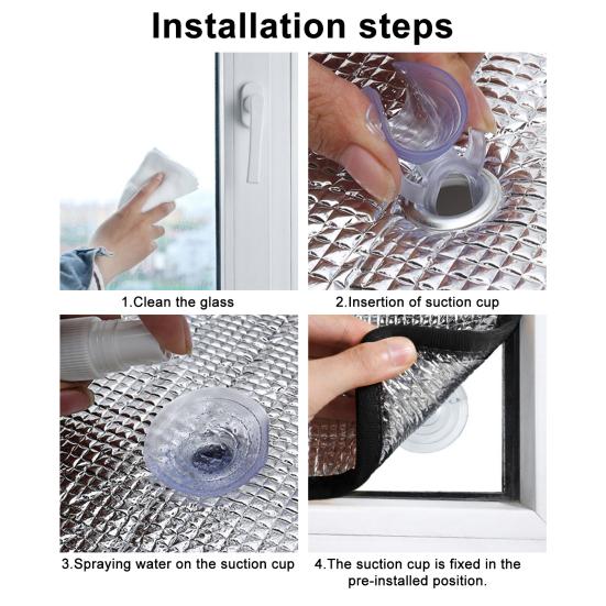 Heat Insulation Window Film Aluminum Foil Reflective Privacy Screen UV