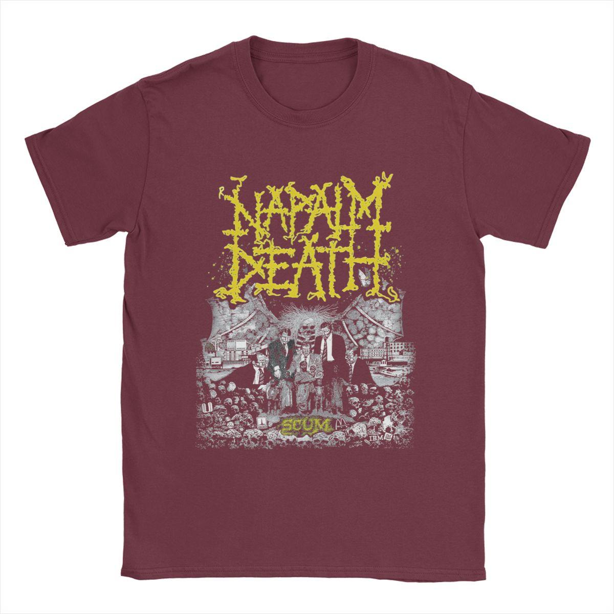 

Футболки Napalm Death, мужские хлопковые футболки, новинка, футболка с круглым вырезом, короткий рукав, одежда больших размеров XXXXXL