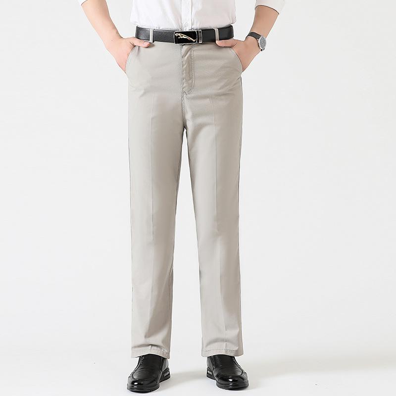 Spring Pure Cotton Casual Pants for Men Straight Loose Fashion Business Men's Trousers Cotton Trousers Men's Trousers