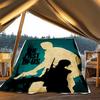 1pc The Last of Us Outdoor Flannel Blanket for Girls Soft, Lightweight Throw Perfect for Camping, and Gifting, Digital