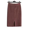High-Quality Women's Slimming Knitted Bodycon Midi Skirt with Elastic Waist & Slit - Autumn/Winter 2025 Collection