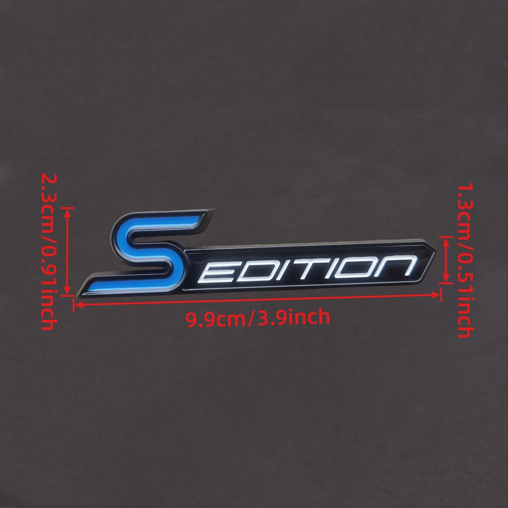 1Pc 3D Metal Logo Car Side Fender/Rear Trunk Emblem Badge Sticker, Car Front Grille Badge