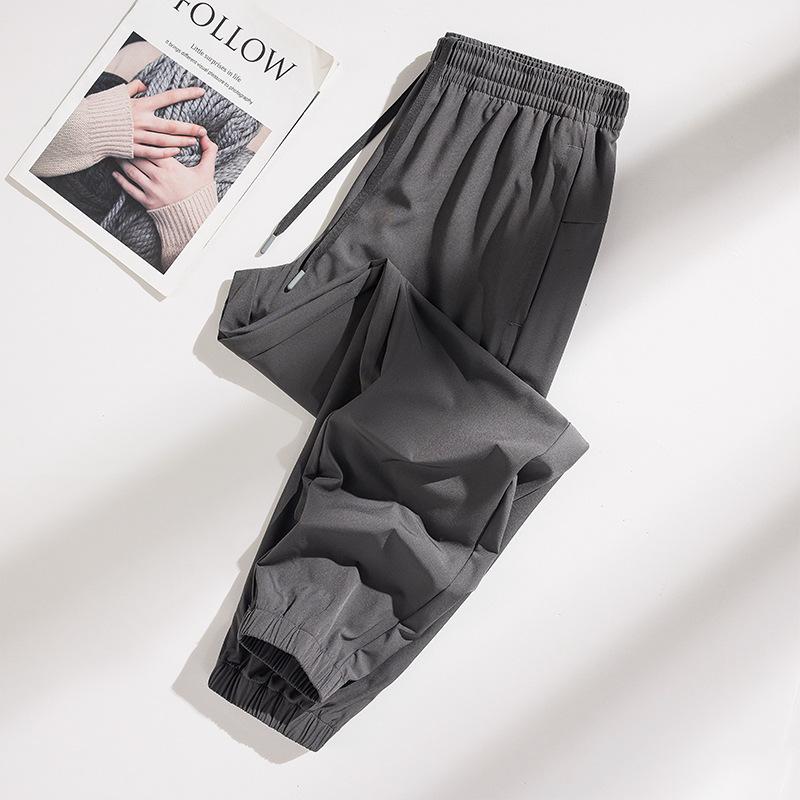 Unisex Plus Size Quick-Dry Elastic Joggers - Summer Outdoor Casual Sports Pants