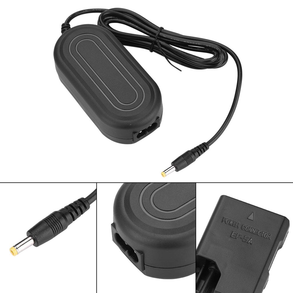 EP 5A AC Power Adapter DC Coupler Charger Replace EN EL14 for Nikon D5600 D5500 DC5300