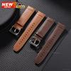 22mm Black Brown Strap Universal Replacement Belt Smarwatch Leather Band Women Men Wristband for Huawei Watchbands Quick Release