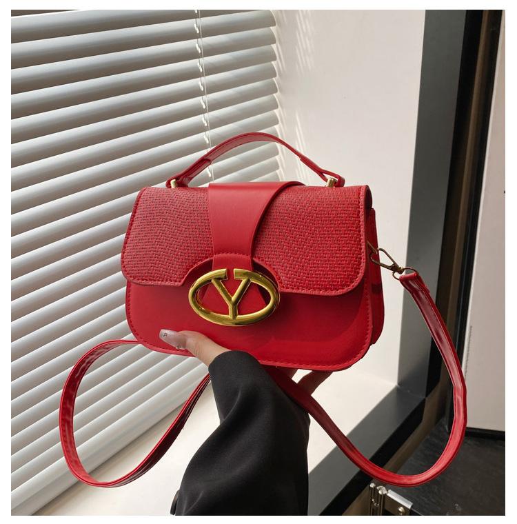 2025 summer new light luxury simple versatile handbag casual foreign style commuting shoulder messenger small square bag