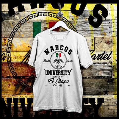 Hip Hop T-Shirt El Chapo Kartell Mob Boss Street Hustle Narcos Sicario Baumwoll-Tee