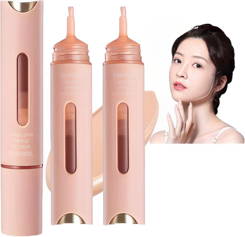Pore Covering Base Concealer Stick Hides MAIGOOLE Makeup Base Maximum Coverage Concealer Prevents Makeup from Coming Natural and Prevents Long 2