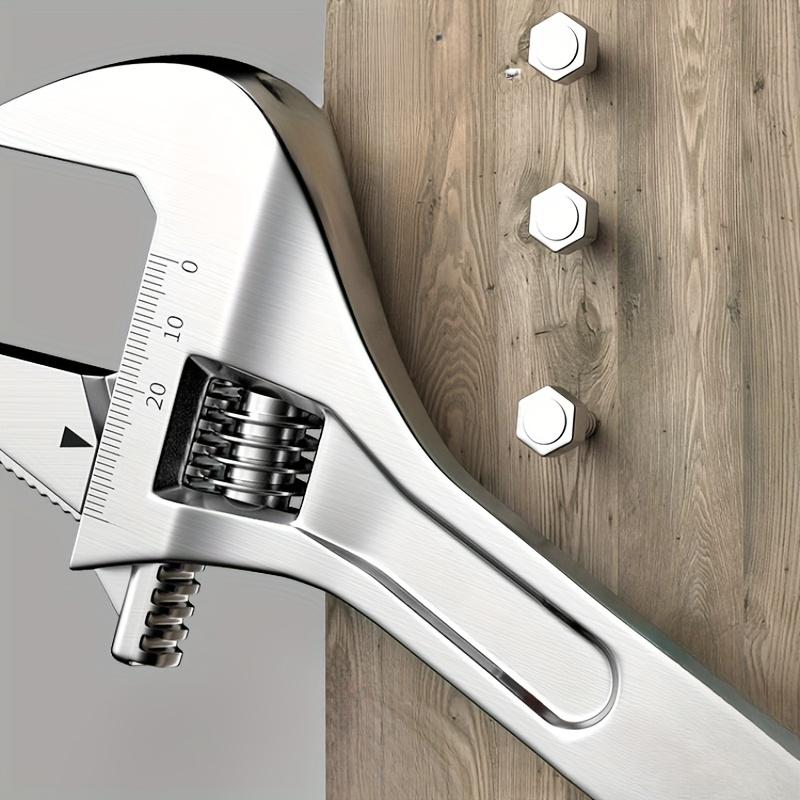 1pc Multi-Angle Adjustable wrench,Hand Tool with Ergonomic Locking Lever,Wide Jaw Design for Plumbing/Auto/DIY