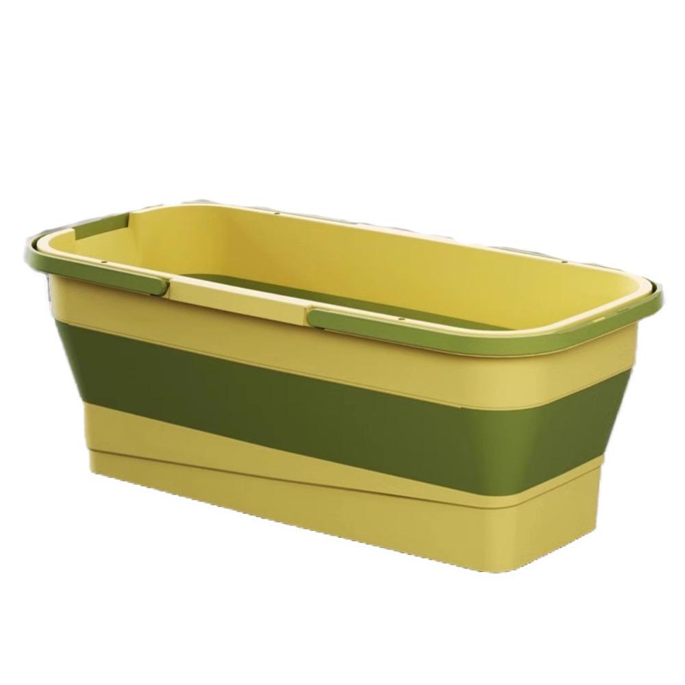 Rectangular Laundry Barrel Space-Saving Washing Basin Foldable Mop Bucket Car Wash