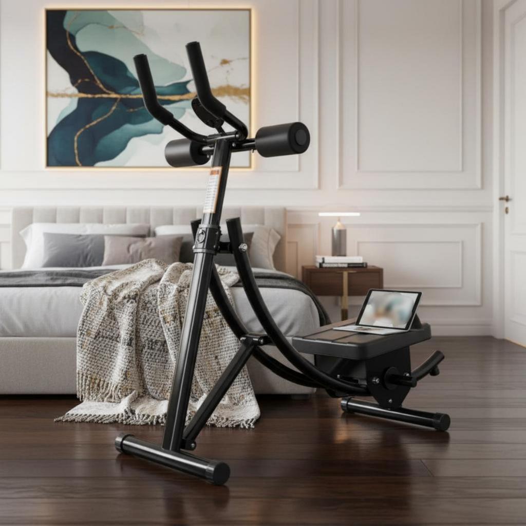Ab Crunch Machine Home Use Midsection Instructor No Installation for Indoor