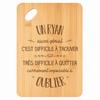 Cutting Board / Appetizer Platter - PLANETEE - Ryan - Bamboo 30x20x1 Cm - 24 Mm Hole - Hand Wash