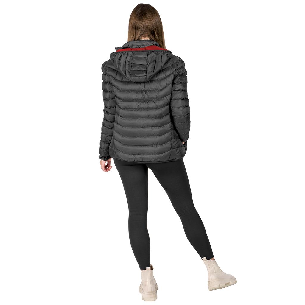 Veste chauffante noir et rouge taille XXL
