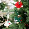 Mini Felt Christmas Tree Decorative Christmas Wind Chime Christmas Bell Ornaments Metal Festive Decor Supplies For Home Decor