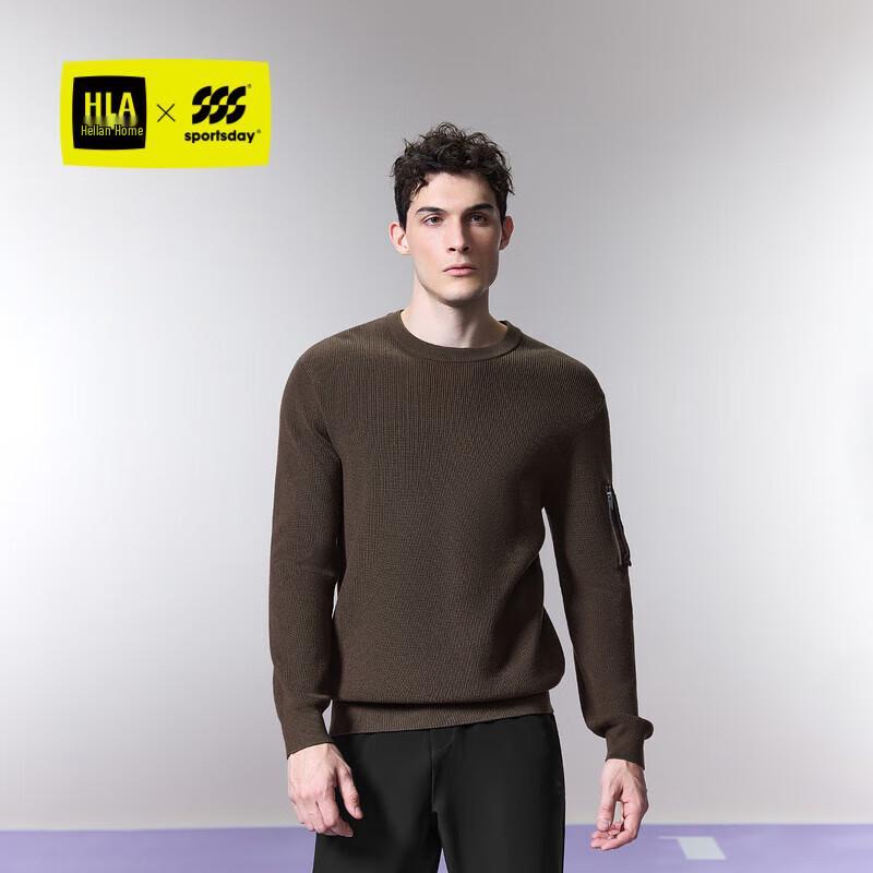 HLA Men's SPORTSDAY Round Neck Knit Sweater