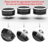 3Pcs Car AC Knob Air Conditioning Knobs Ring Cover Sticker Heat Control Switch Knob Protector for BYD F3 F3R Aluminum Alloy Part