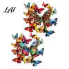 Stained Glass Butterfly Decals Christmas Window Sticker Style Removable Colorful Decal Waterproof Wall Static PVC Sticker for Home Living