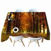 Mangrove Forest Tree Landscape Pattern Tablecloth Thicken Cotton Rectangular Round Table Cloth For Wedding Picnic Party