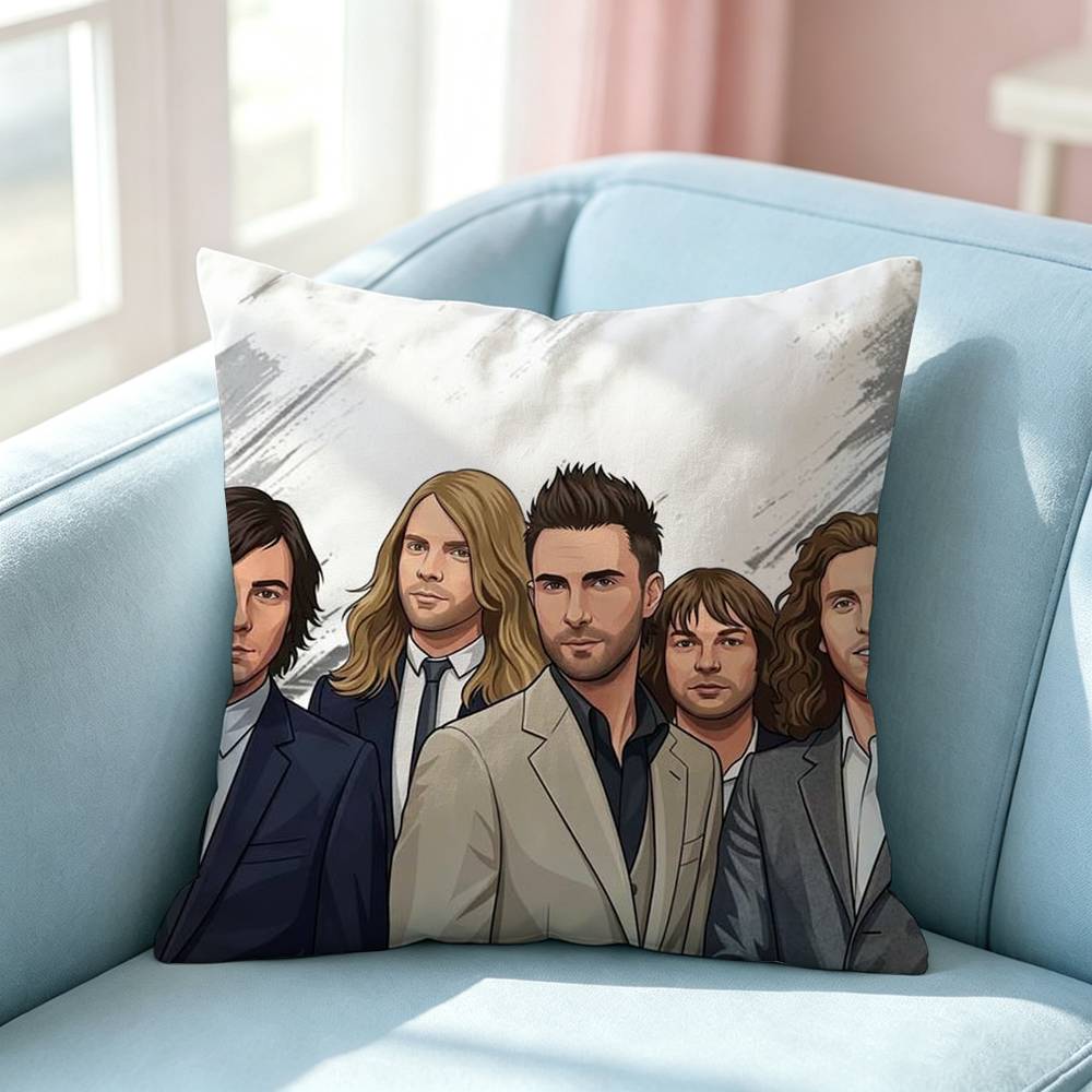 Heiße Rockband MMaroon Kissenbezug Quadratisch Doppelseitig Sofakissenbezug Schlafzimmer Nachttischkissen