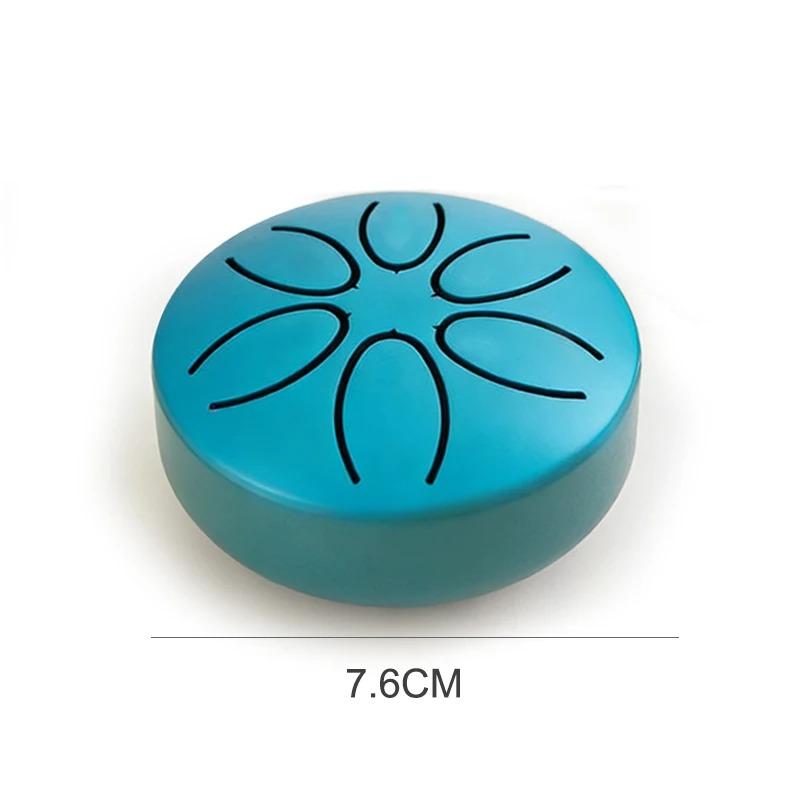 3 Inch Steel Tongue Drum - 6 Tone Handheld Instrument for Meditation & Yoga, Perfect Musical Gift for Beginners