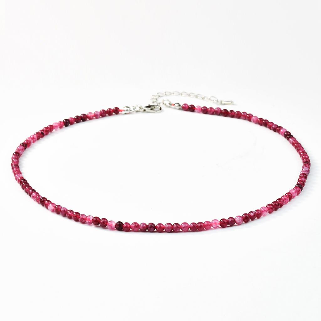 Bohemian Multi-Layer Chain Choker Multicolor Natural Stone Beaded Necklace Party Gifts Summer Beach Jewelry for Vacation & Daily
