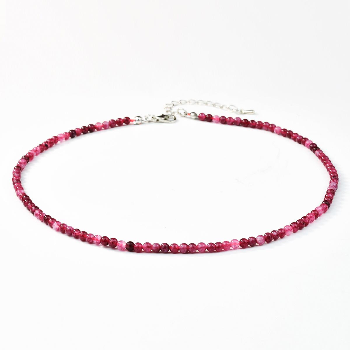 Богемное разноцветное ожерелье-чокер из натуральных камней для женщин, модное, ручной работы, цепочка из бусин, летние украшения