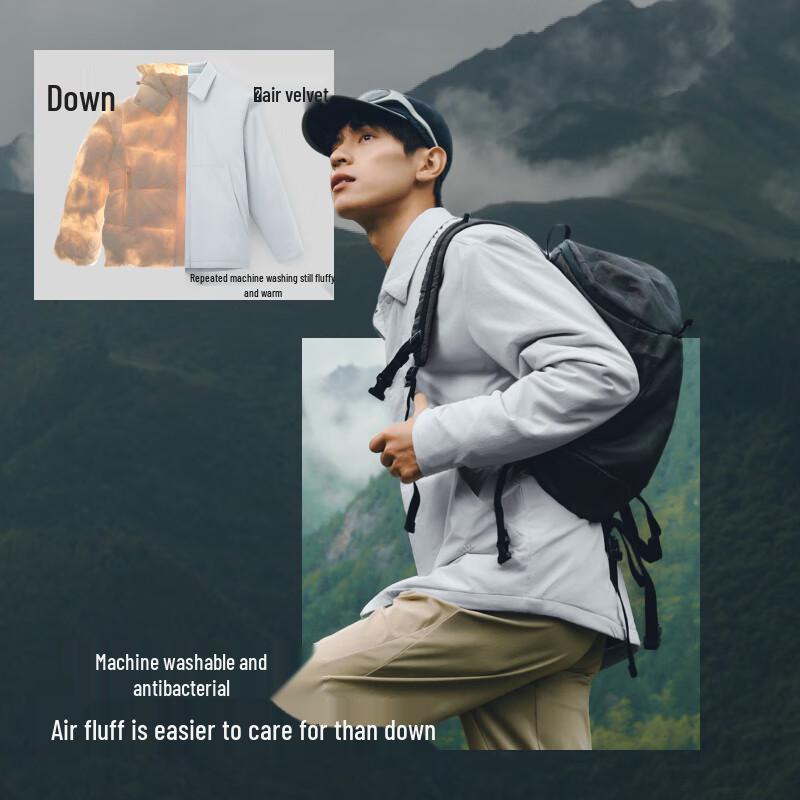 Beneunder Men's Lightweight Insulated Shirt Jacket