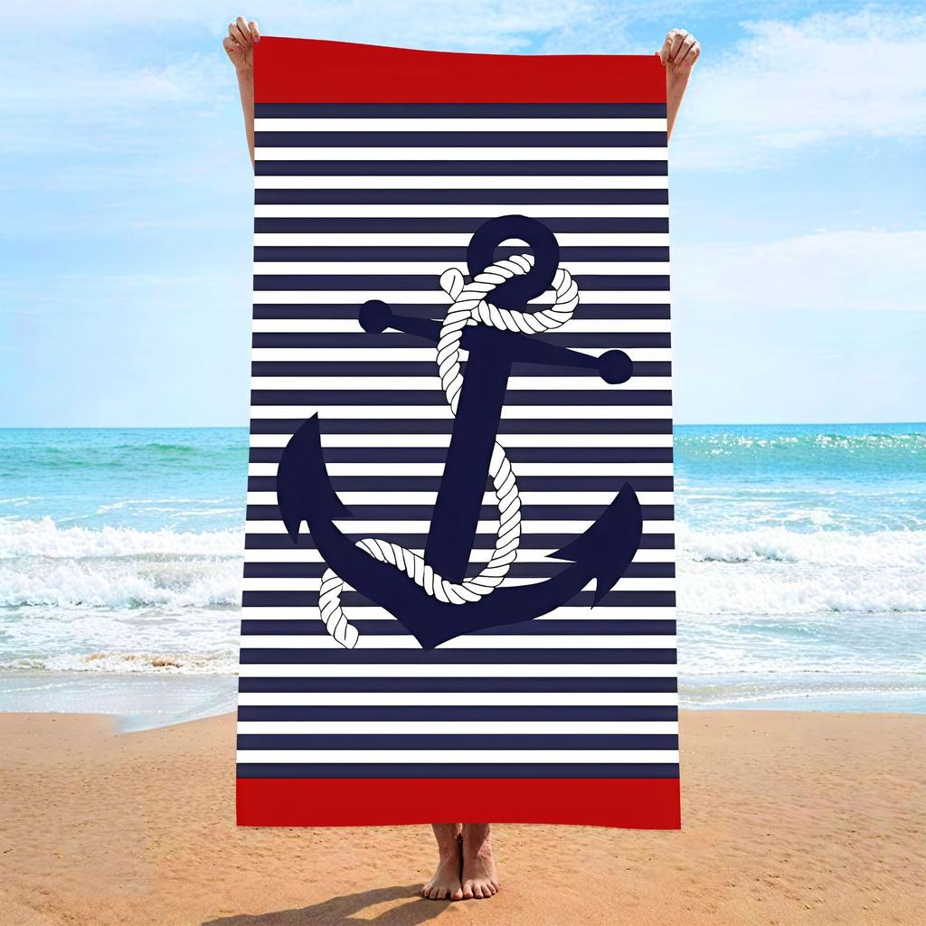 Cartoon Ocean Animal Beach Towel Kids Quick Dry Microfiber Bath Towel Summer Sea Life Pool Swim Sand Free Travel Blanket