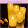 Electronic Wax Candle With Flickering Flame For Event Lighting And Home Ambiance