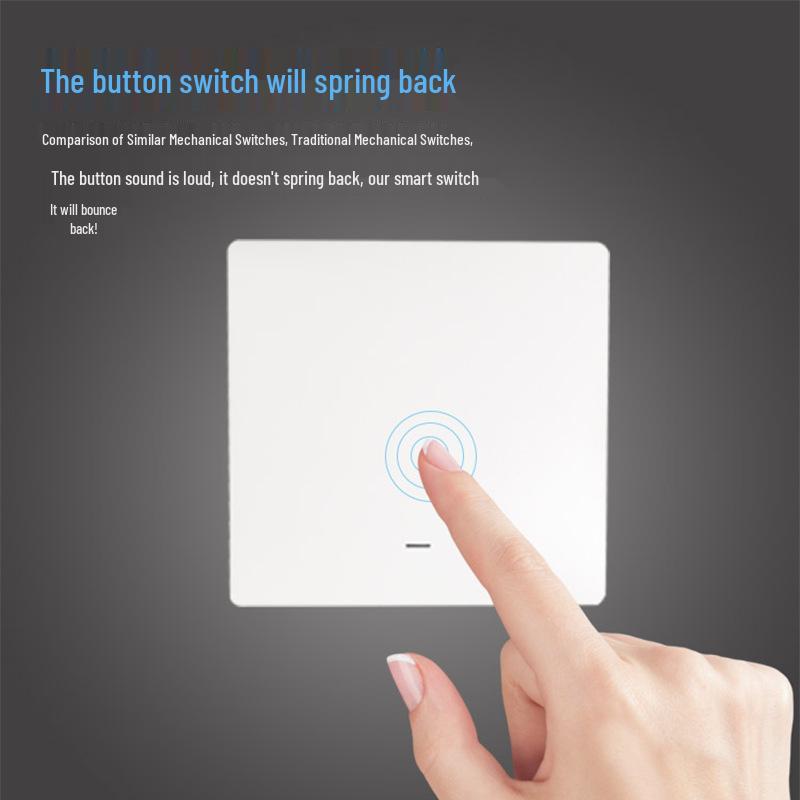 Smart WiFi Button & Wall Switch with Cross-Border RF and Alexa Voice Control