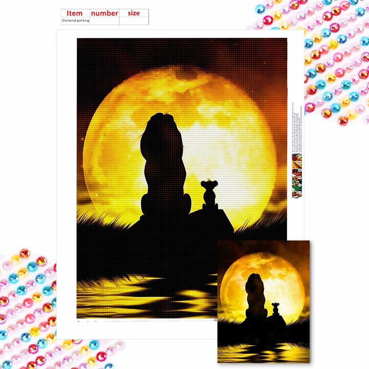 

Full Round Diamond Painting The Princess s Back View Art Rhinestone Picture Mosaic DIY 5D Cross Stitch Embroidery Home Decoration Round 20x30cm