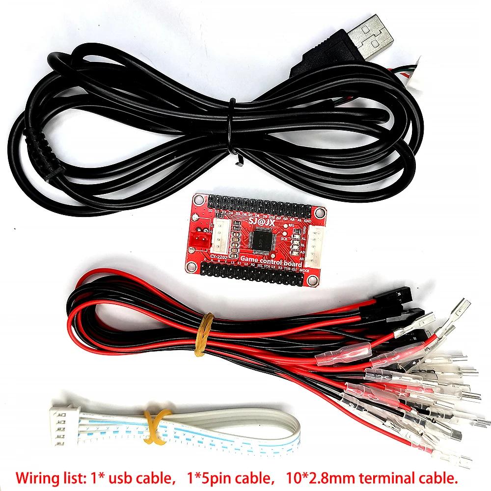 Encoder USB Platine für PC für PS3 Android SOCD Zero Delay Hitbox Controller XBOX360 Joystick Kabel DIY SANW Arcade Spielautomat