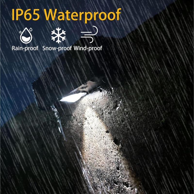 Solar Wall Lights Fen Lights Solar Powered Outdoor Waterproof LED Downlight Deck Lighting for Railing Mailbox Balcony Garden